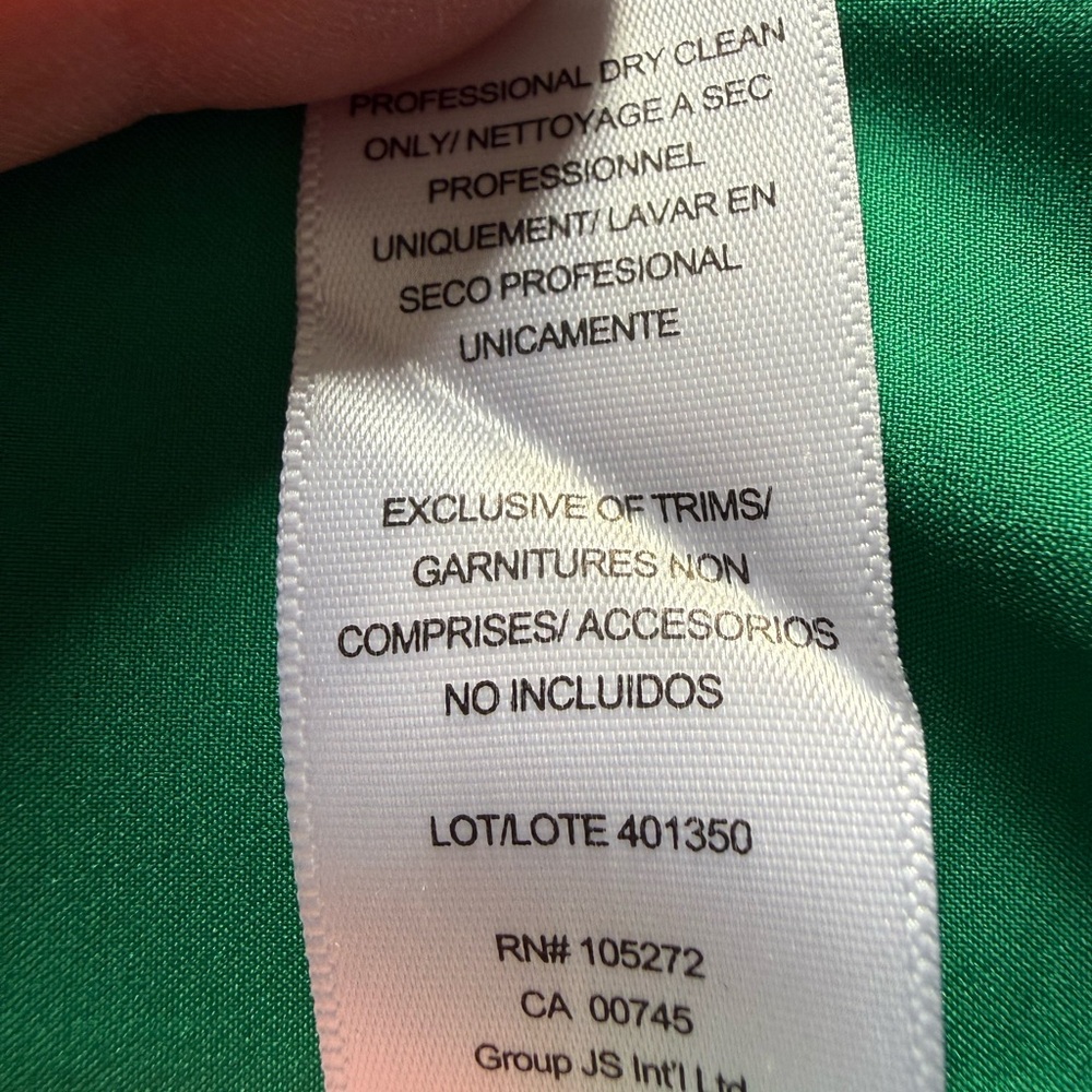 5-Halston Heritage Emerald One-Shoulder Dress - Picture 13 of 14